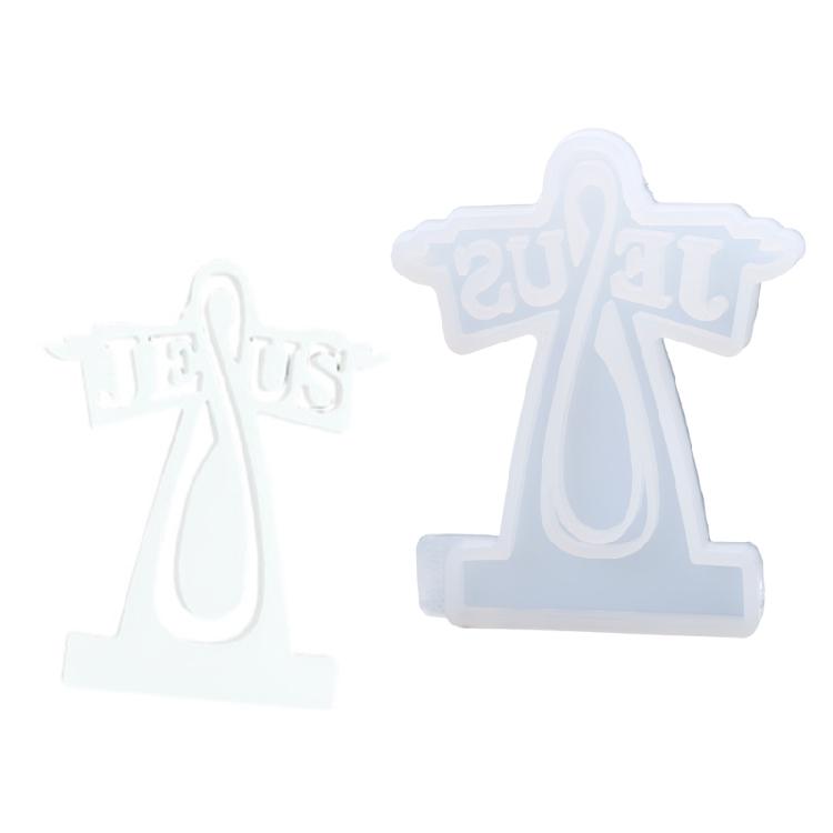 Silicone Candle Holder Molds Ornament Molds Christian Symbol Shape Silicone Craft Mold Candlestick Molds for Hand-Making