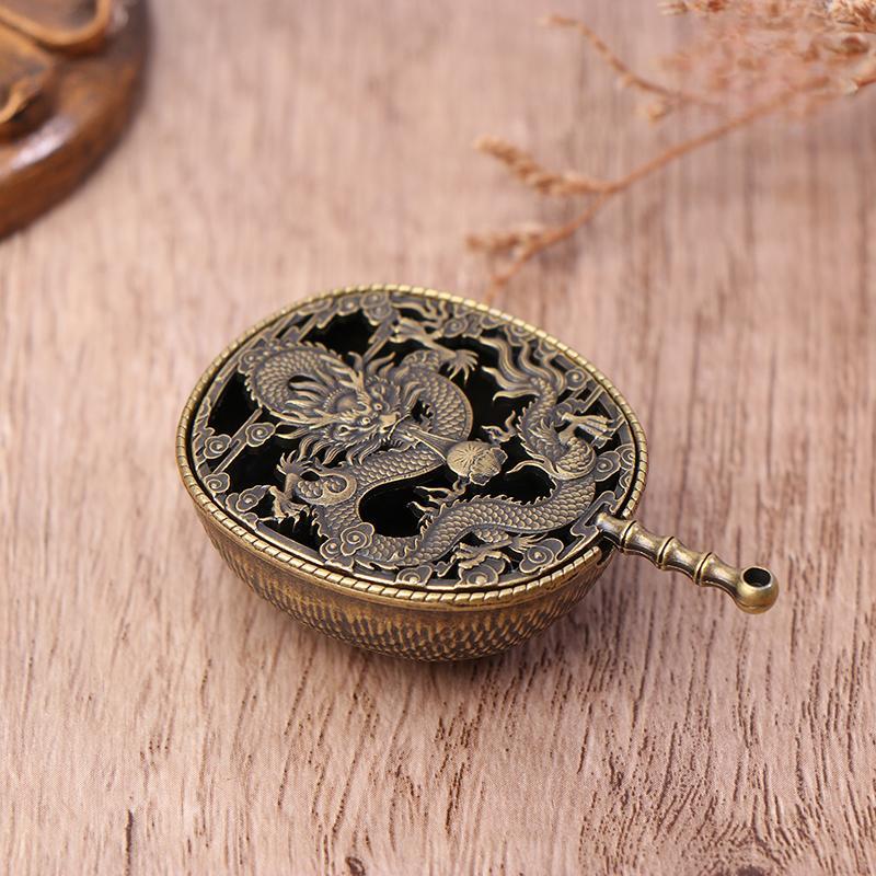1PC Buddhist Utensils Incense Burner Lotus Incense Censer Alloy Sandalwood House Furnishings Home Office Decoration