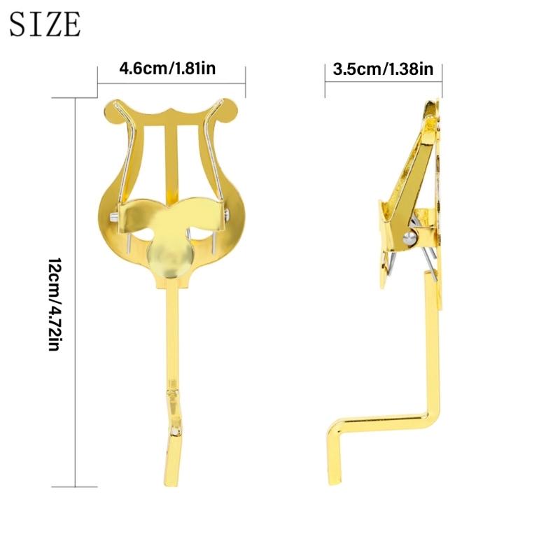 Horn Marchings Lyre Music Sheet Clip Holder Replacement Metal Music Sheet Clip Horn Marchings Lyre Clamp On Stand