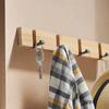 Creative Door Back Hook Rack 3/4/5 Hooks Towel Rack Sundries Storage Holder  Kitchen Use