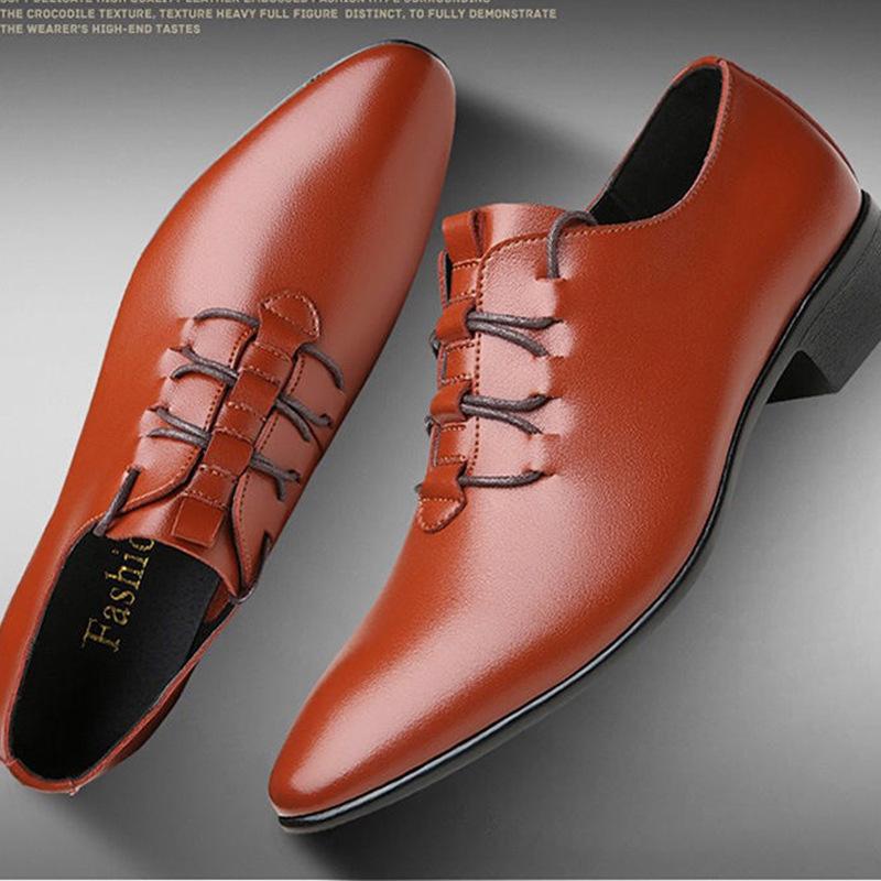 Luxury Wedding Male Shoes Oxford Shoes Men's Genuine Leather Handmade British Business Formal Pointed Toe Event Leather Shoes