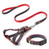 Premium Quality Durable Denim Dog Leash Harness Set Stylish Fur Collar Simple Design Small Medium Sizes for Cats Furry Friends