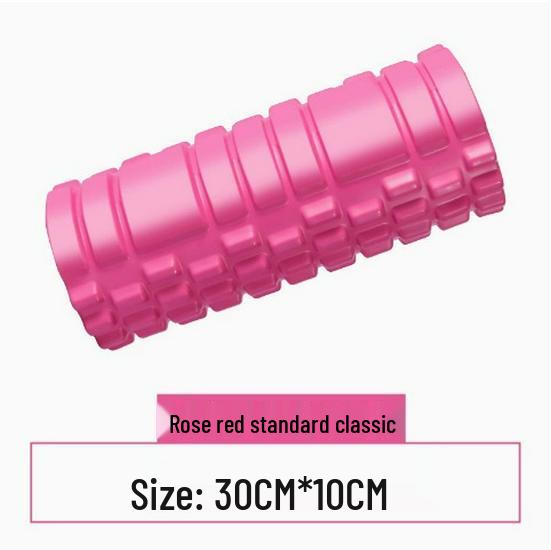 High-Density EVA Foam Yoga Roller: Hollow Textured Muscle Relaxation Stick for Fitness and Massage.