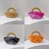 Acrylic Marble Pattern Evening Bag With Magnetic Closure For Elegant Party And Dinner Events