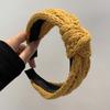 Mode Elegant Stricken Knoten Weites Haarband Stirnband Haarschmuck für Frauen Mädchen