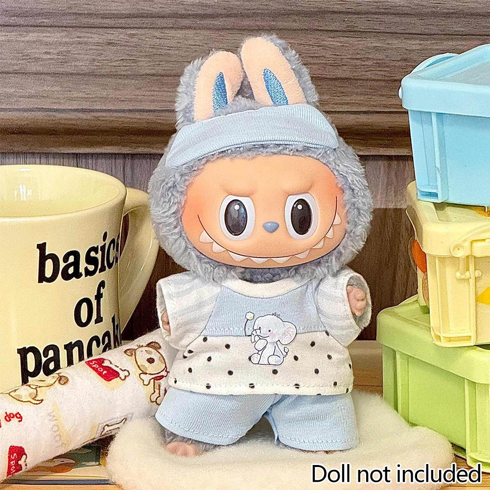 

Для 17см куклы Лабубу Одежда Модная одежда Комбинезоны Одежда для кукол Подходящее по цвету платье Аксессуары для кукол Милое украшение Маленькая одежда 16#