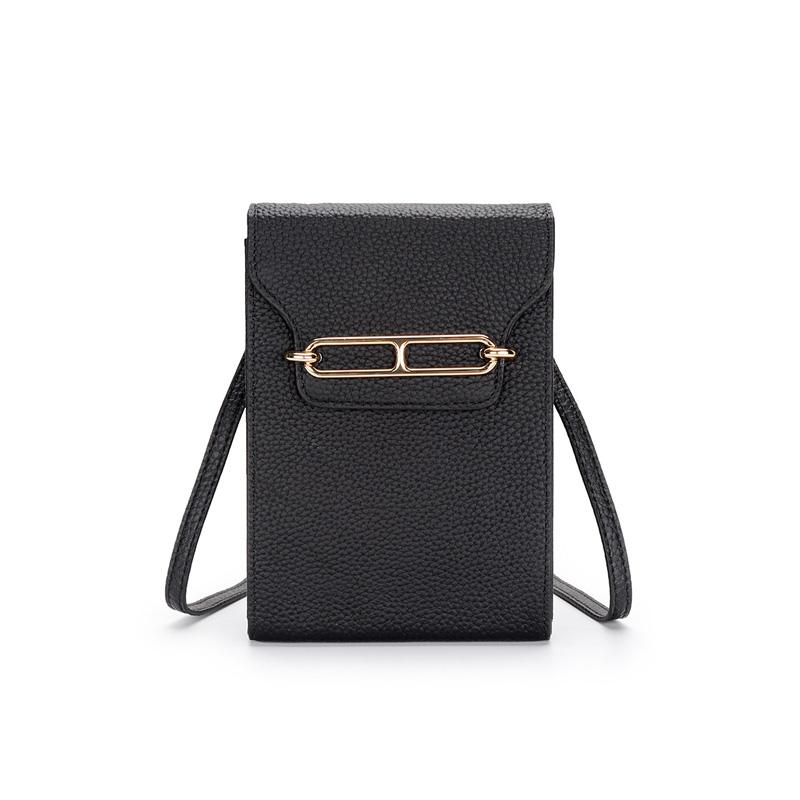 

Мини Сумка-Кроссбоди из Натуральной Кожи Роскошные Маленькие Женские Сумки Первый Слой Коровьей Кожи Сумка на Плечо Брендовый Стиль Кошелек Без Логотипа чёрный