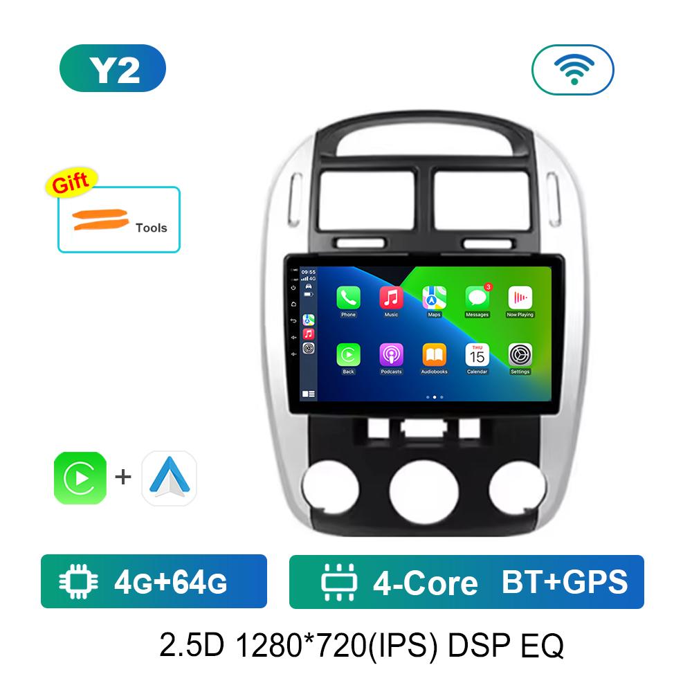 9 Inch GPS Navigation Android OS for Kia Cerato 2004 - 2008 4G DSP Stereo Car Radio Multimedia Player WiFi Bluetooth Cooling Fan