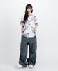 LEMAIN SECOND Tie-Dye Water Print Oversized Short Sleeve T-Shirt [Ivory]