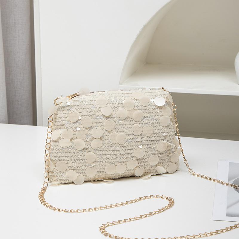 Women's Bag, New Trend Sequined Shoulder Bag, Fashionable and Simple Messenger Bag, One Piece.