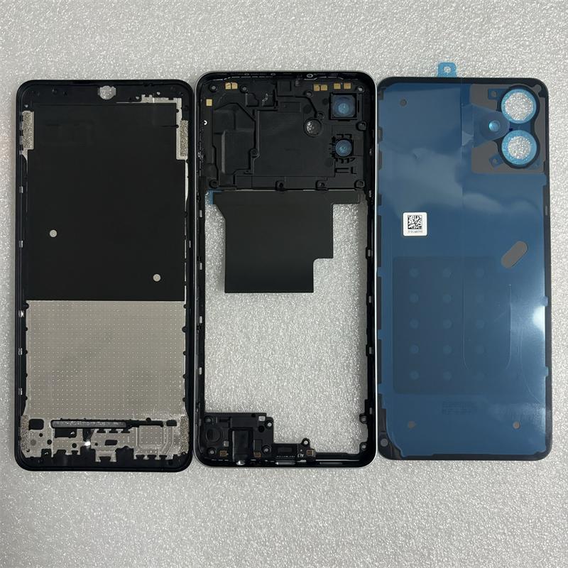 Full Housing For Samsung Galaxy A06 A065 LCD Front Housing Middle Plate Frame Housing+Battery Back Cover Repair Parts