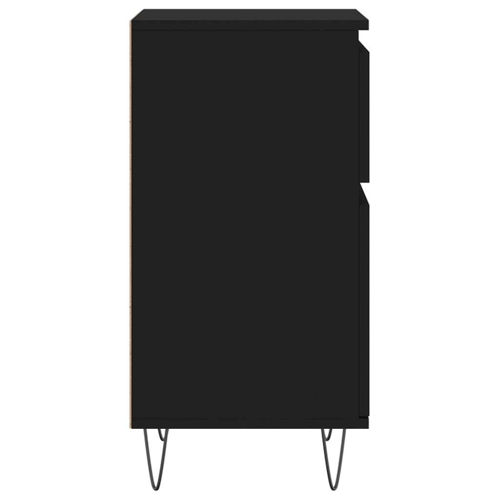 Sideboards 2 pcs Black 40 x 35 x 70 cm Engineered Wood