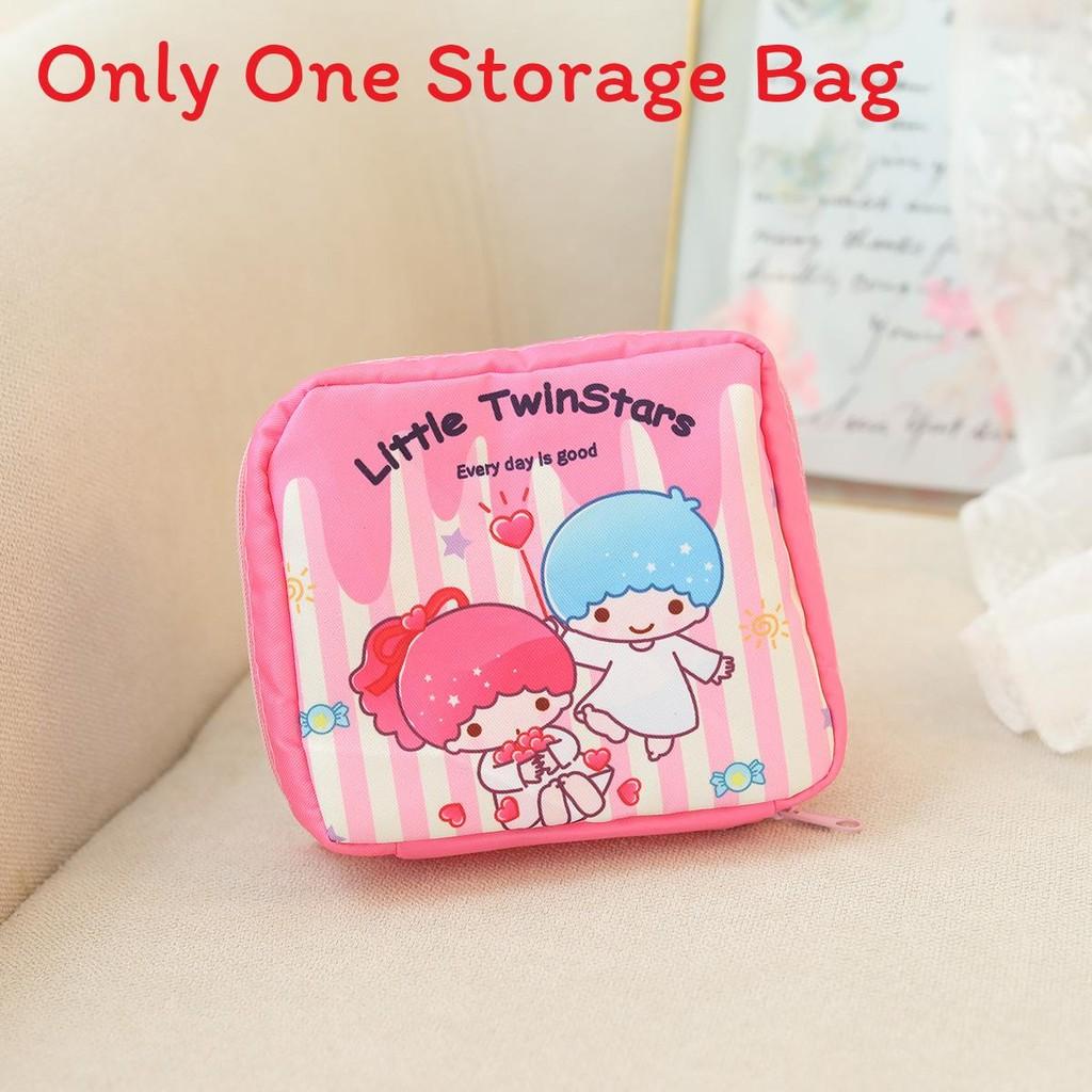 Cartoon Pattern Stripe Sanitary Item Bag For Travel And Storage Home