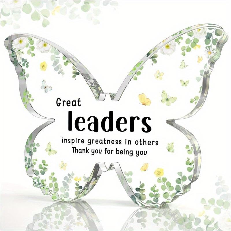 

Boss Lady Office Gift - Inspirational Acrylic Decor for Female Leaders чистый