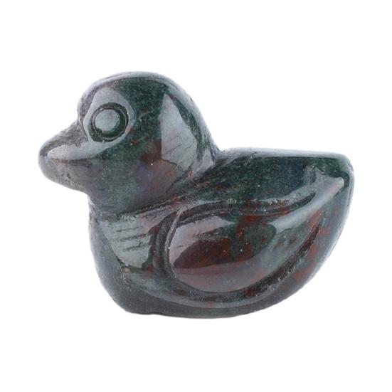 

Micro Landscape Ornaments Duck Shape Hand-Carved Miniature Sculpture with Unique Crystal Energy Figurine for Desk I
