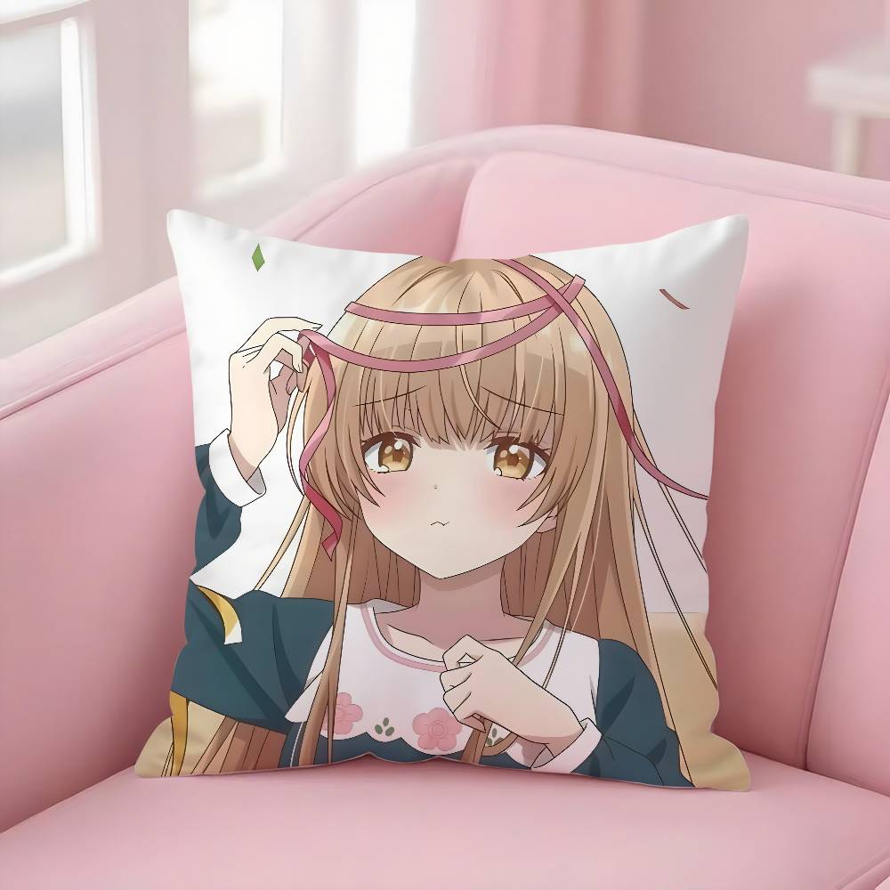 Anime M-My Next Door GirlS Pillow Case Soft Plush Fabric Double Sided Print Decorative Home Living Room Gift Cushion Cover