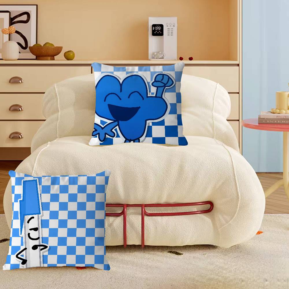 Cartoon B-BFDI Cushion Cover Pillow Cover Decor Pillowcase Printed Cushion Case For Couch