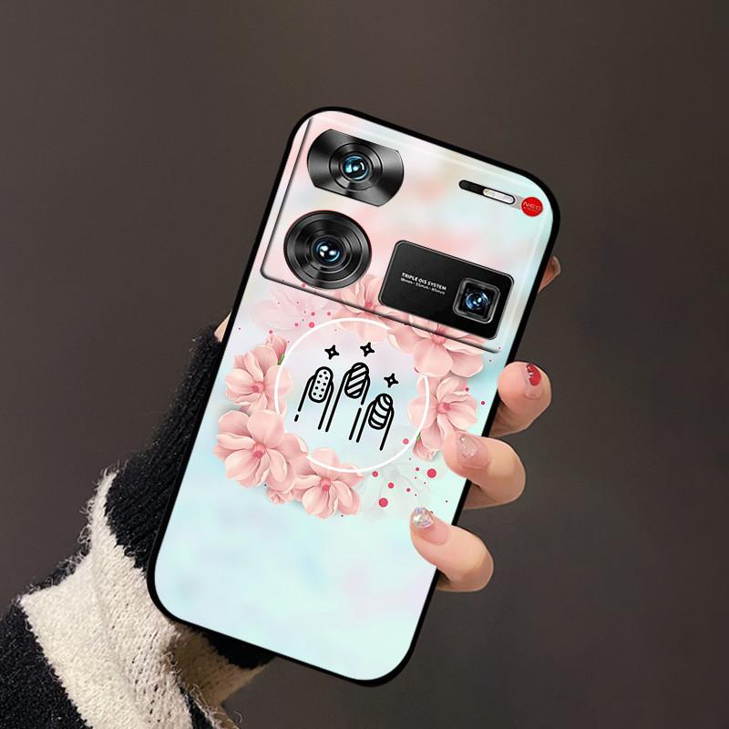 

For nubia Z60 Ultra Cover Flower TPU Silicon Back Soft Case Funda For ZTE nubia Z60 Ultra Bumper Coque Z60Ultra Z 60 Ultra ZTE nubia Z60 Ultra