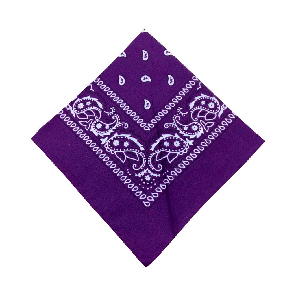 Cotton New Tie-Dyed Headscarf Paisley Scroll Bandanna Tie-Dyed Square