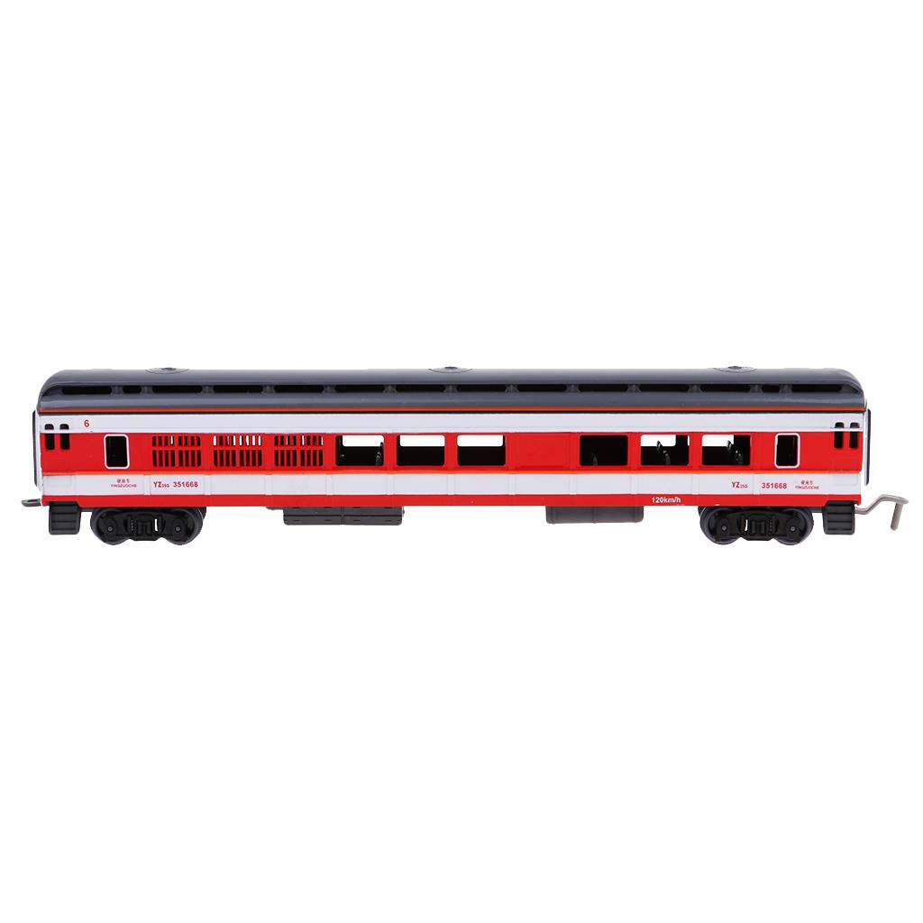 Maßstabsgetreues Zugwaggon-Modell Diecast-Fahrzeug Auto Spielzeug Eisenbahnen Geschenk Elektrische Schiene Güterwagen für Kinder