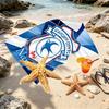 Custom Name Personalized Cardiff City FC Print Beach Towel, for Trip Camping Beach Party Home Decor, Birthday Gift for Family & Friends