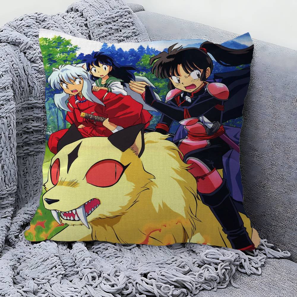 IInuyasha Anime Cushion Cover Polyester Sofa Cushions Decorative Throw Pillows Home Decoration Pillowcover