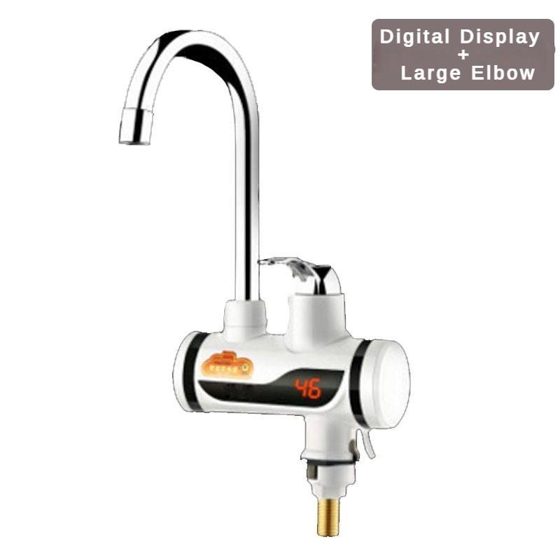 3000W Instant Heating Stainless Steel Faucet Household Digital Display Electric Faucet Kitchen Hot and Cold Dual Purpose Heater