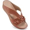 New 2025 Trend Women's Slippers Casual Flower Hollow Wedge Beach Shoes Outdoor Platform Comfortable Non-slip Sandals