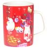 Sanrio 50th Anniversary Kitty Microwave and Dishwasher Made In 310131 "Hello Kitty" Mug, Approx. 230ml, Safe, Red, Japan,