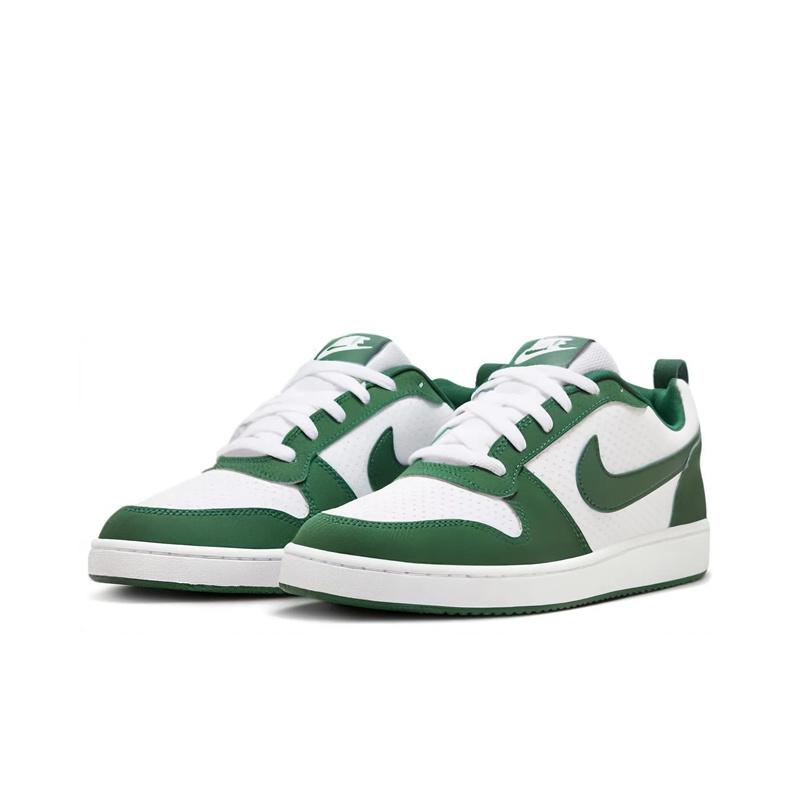 Nike Court Borough Synthetic Leather Low Fashion Versatile Non-Slip Durable Low-Top Kids Casual Shoes Kids sneaker White Green FM3440-131