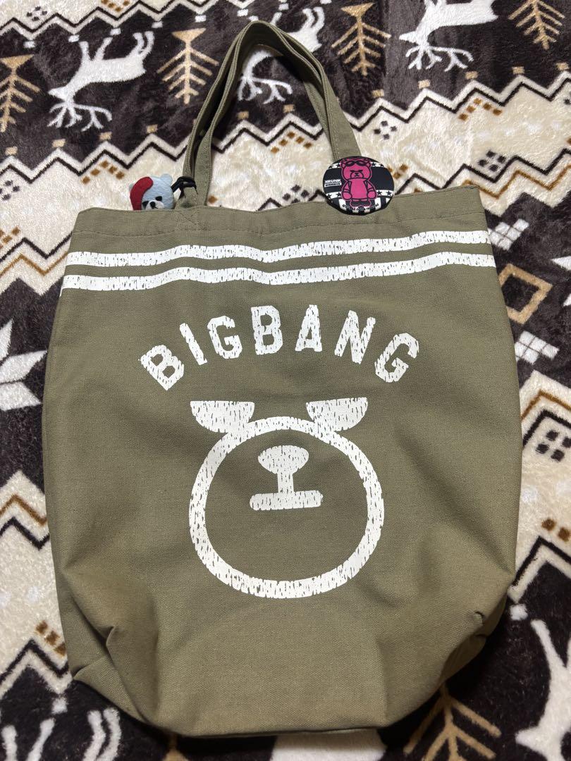 

[USED] Big Bang tote bag with badge and elastic