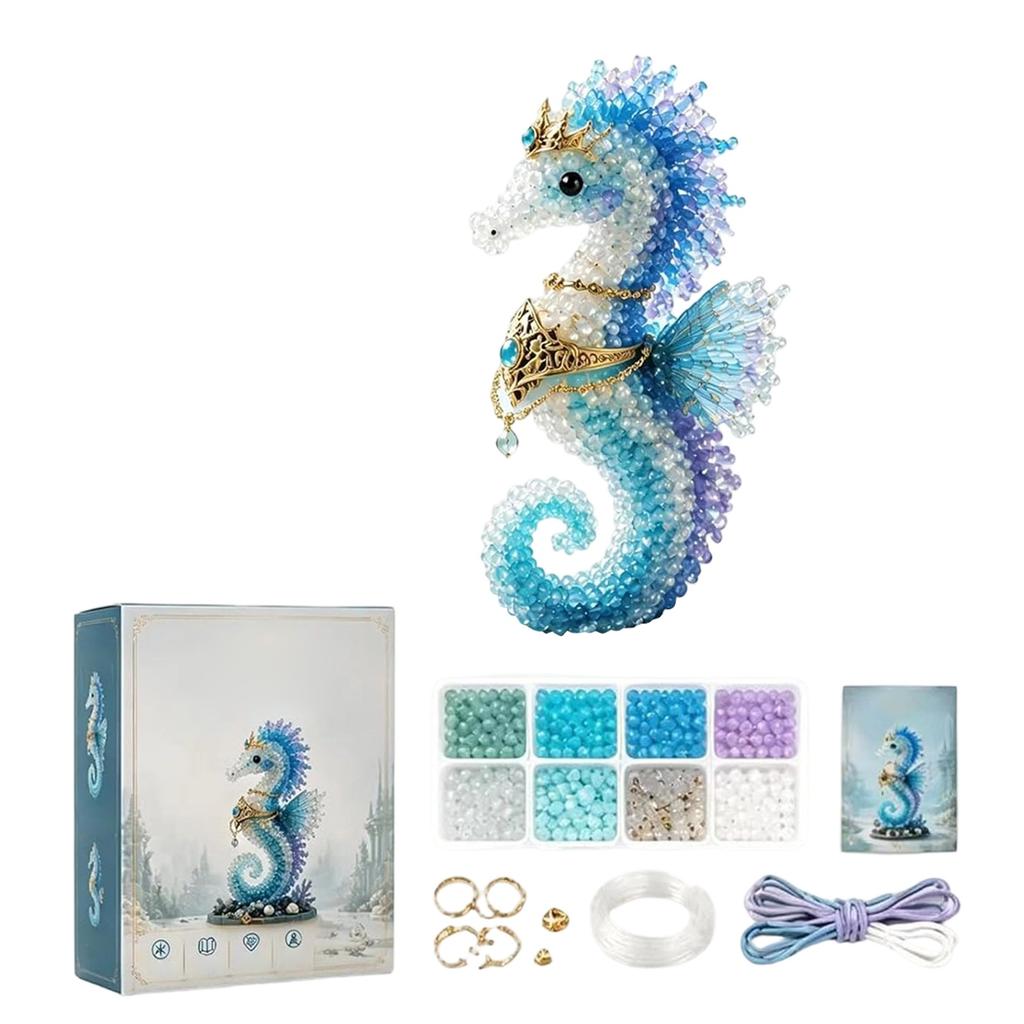 Ocean Legend Djurpärla DIY-kit Valserie med Blandade Pärlor Smyckestillbehör Hantverksmaterial för Handgjorda Konstprojekt och Gåvor