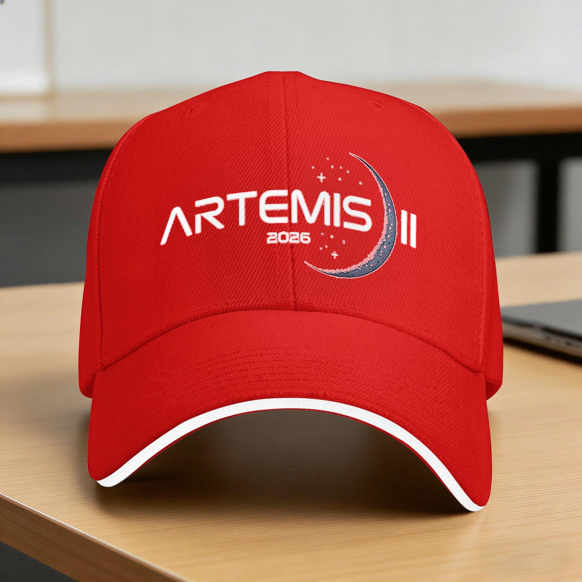 Summer Artemis II Launch to The Moon Space Mission Baseball Cap Unisex Women Breathable Baseball Caps One Size