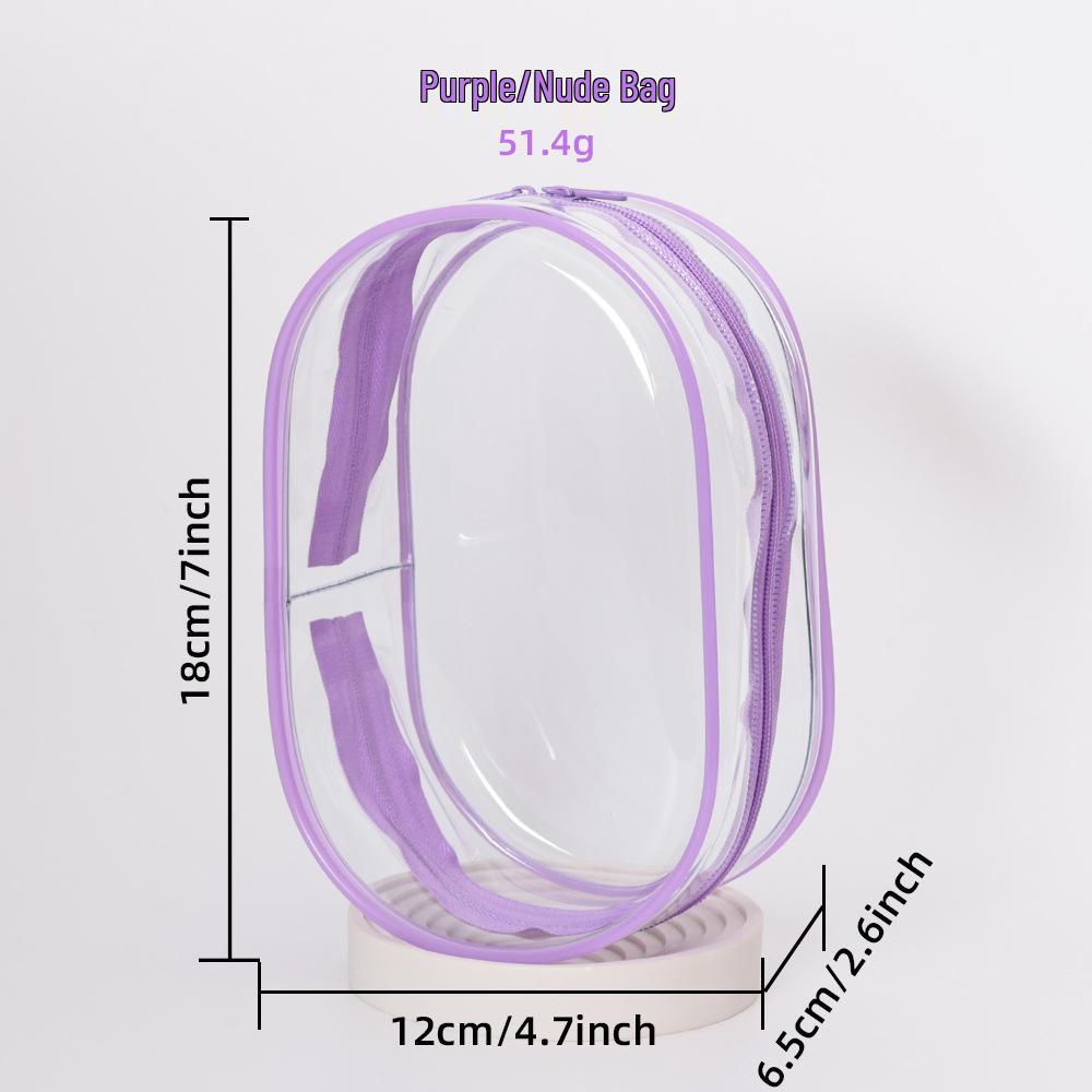 High-Transparency Thickened PVC Cotton Doll Storage Bag - Dustproof, Cute, Hanging, Transparent Q Round Design