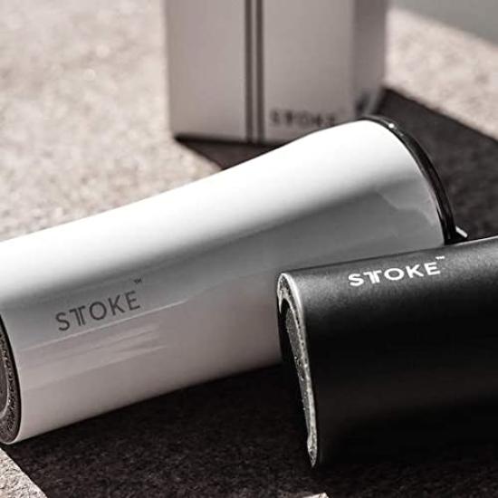 Sustainable Cup Tumbler 16oz G Airtight Lid Luxe Black G S12 [Stoke] (470ml)