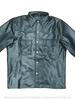 AL KHALID Real New Men's Black Leather Shirt Real Lambskin Causal Fashion Wear Shirt