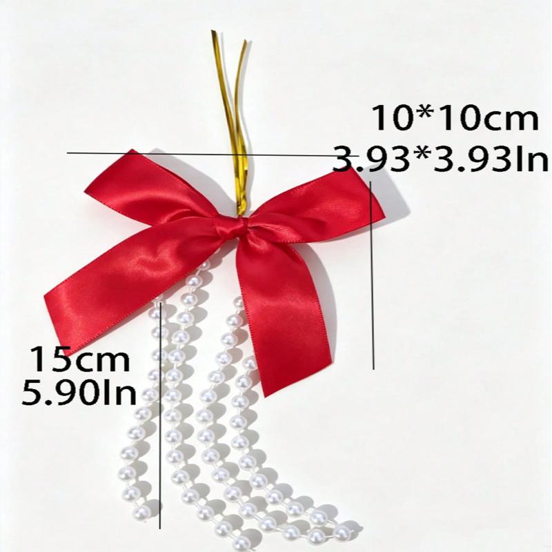 Diy Christmas Tree Bowknot Pendant Elegant Portable Xmas Tree Hanging Ornament Reusable Lightweight Christmas Decoration Charms