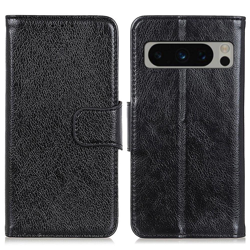 For Google Pixel 8 Pro Stand Split Leather Phone Case Nappa Texture Wallet Cover