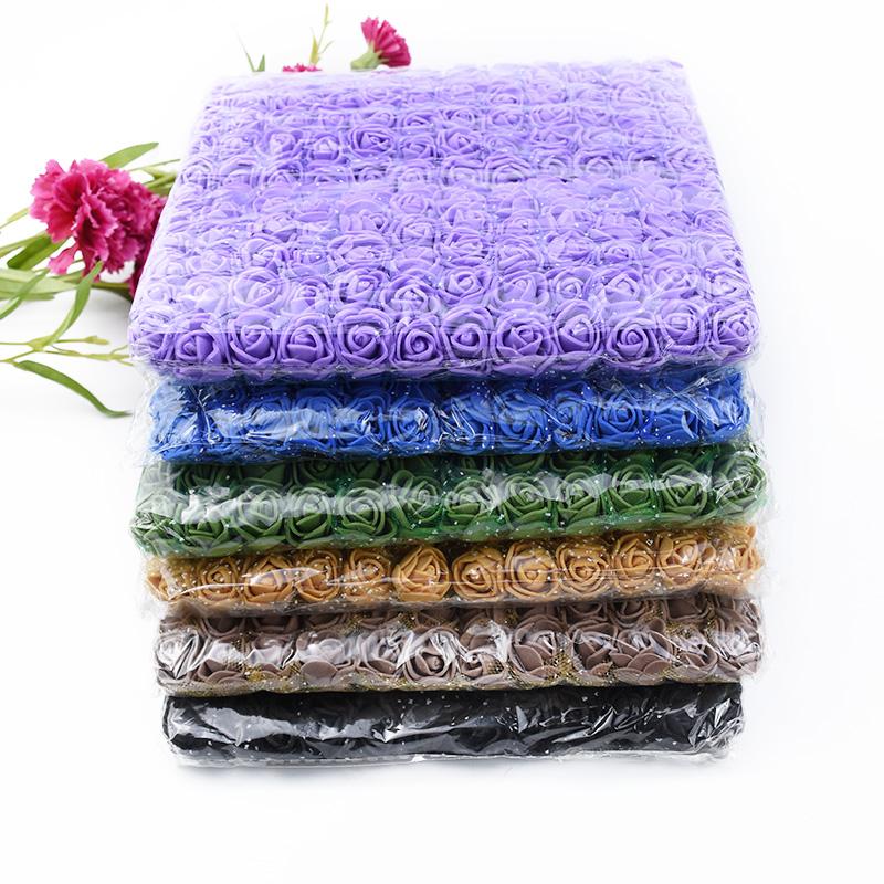 1/3PCS Artificial Foam Roses Flowers lace Home Wedding Room Decor Festival Bride Bouquets Wreath Gift Box garden arch party DIY