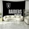Las Vegas Raiders Wall Tapestry Aesthetic Wall Hanging Printed Fabric Blanket Decorative Tapestries for Bedroom Living Room Home Decor