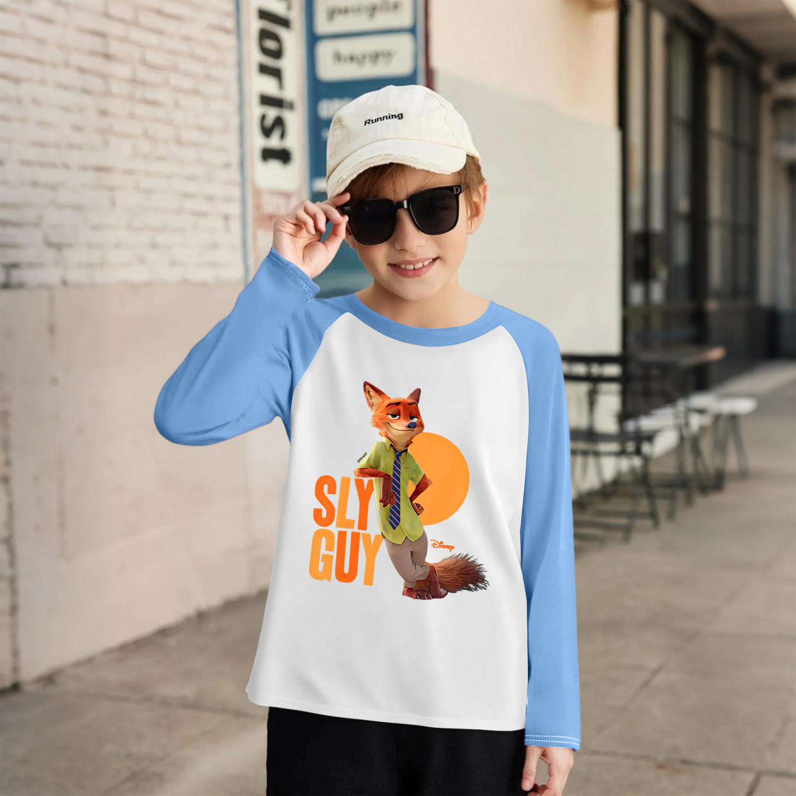 

Children s Fashionable And Comfortable Round Neck Printed Loose Long-sleeved Top 120