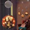 Indoor Holiday Atmosphere Lamp Halloween Window Decor Light, Battery Powered Ghost Pumpkin Fairy Portable Operated Light String Lantern for