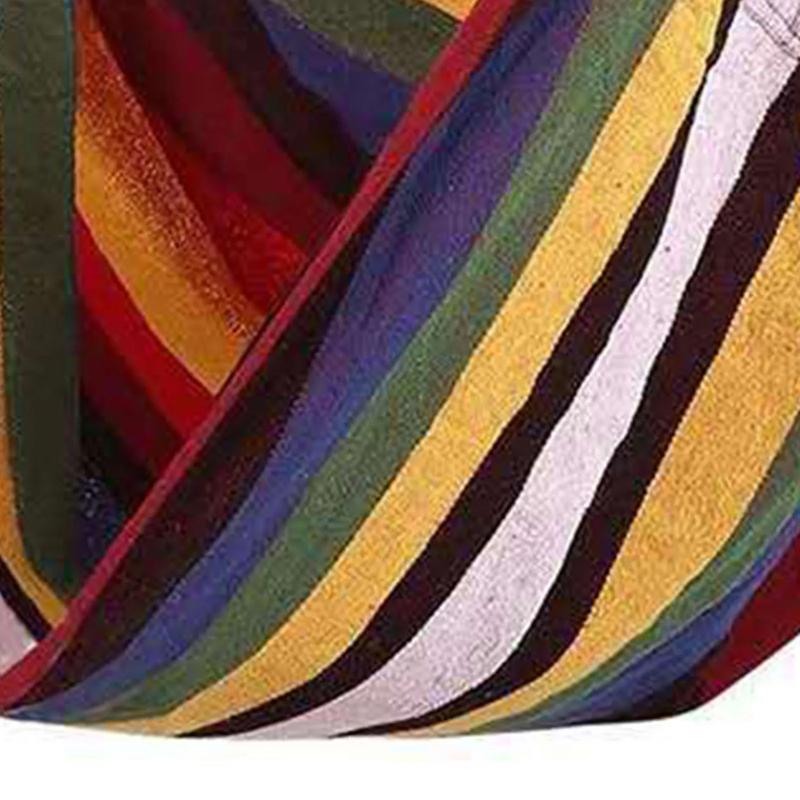 Hammock Chair  Portable Comfortable Colorful Stripe Chair Hanging Rope Swing for Indoor Hammock Chair Hammock Swing Chair