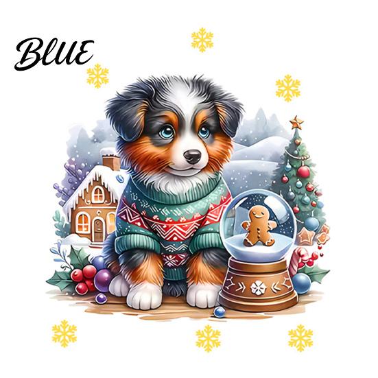 Versatile PVC Surface Stickers Christmas Cute Puppy Wall Stickers Waterproof Decals Peel And Stick Animal Removable Window Clings Art Decor for Home