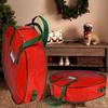Oxford Cloth Garlands Storage Bag Red Holiday Wreath Storage Container Wreath Storage Bag  for Home