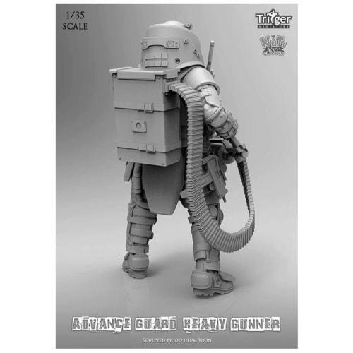 Nuts Planet 1/35 Scale Heavy Gunner with Vulcan Cannon Unpainted Resin Assembly Kit T35001