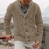 Men Sweater Jacket Cotton Blend Button Closure Long Sleeve Fashion Cardigan Sweater