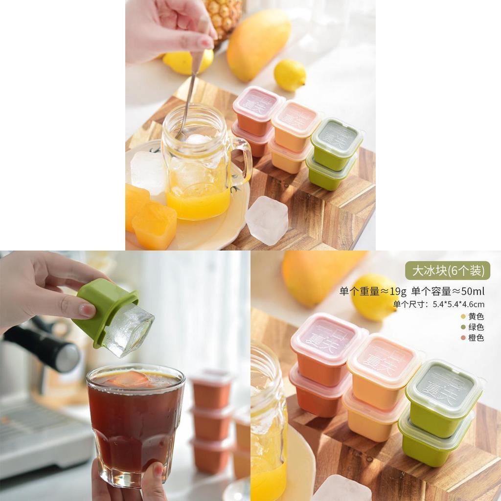 Ice Cube Tray Food Storage Container With Easy Release For Home Use