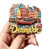 Europe Denmark 3D Fridge Magnets Sticker Tourism Souvenir Refrigerator Magnets Sticker Home Kitchen Decor