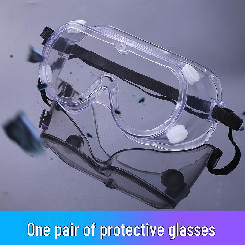 Chemical-Resistant German Goggles: Anti-Corrosion, Anti-Toxic, Splash Protection, Compatible with Glasses